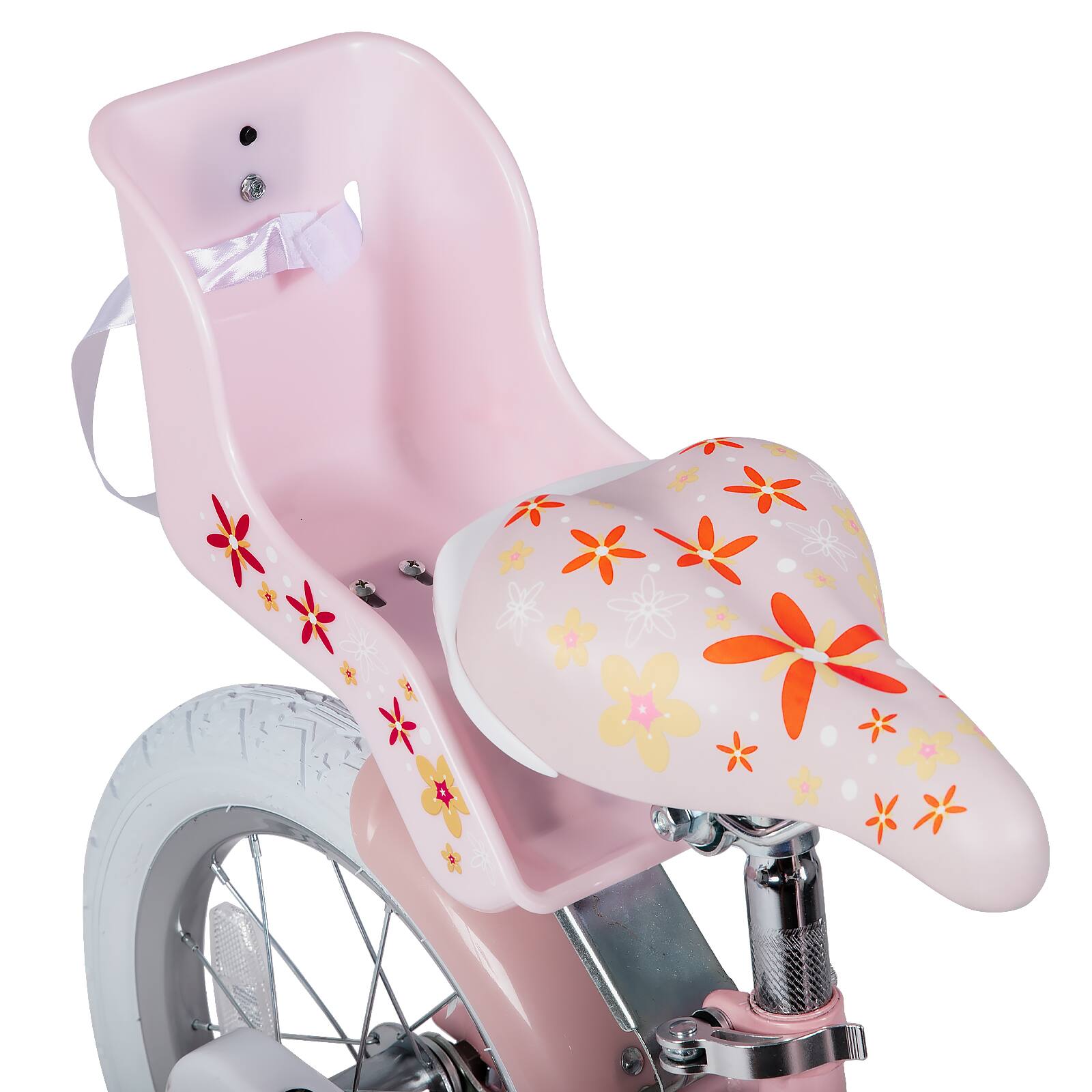 Alt View 9. JOYSTAR - JOYSTAR Unicorn 14 Inch Kids Bike for Girl Boy Ages 3-5, Toddler Bicycles with Training Wheels & Basket, Doll Seat, Pink - Pink.