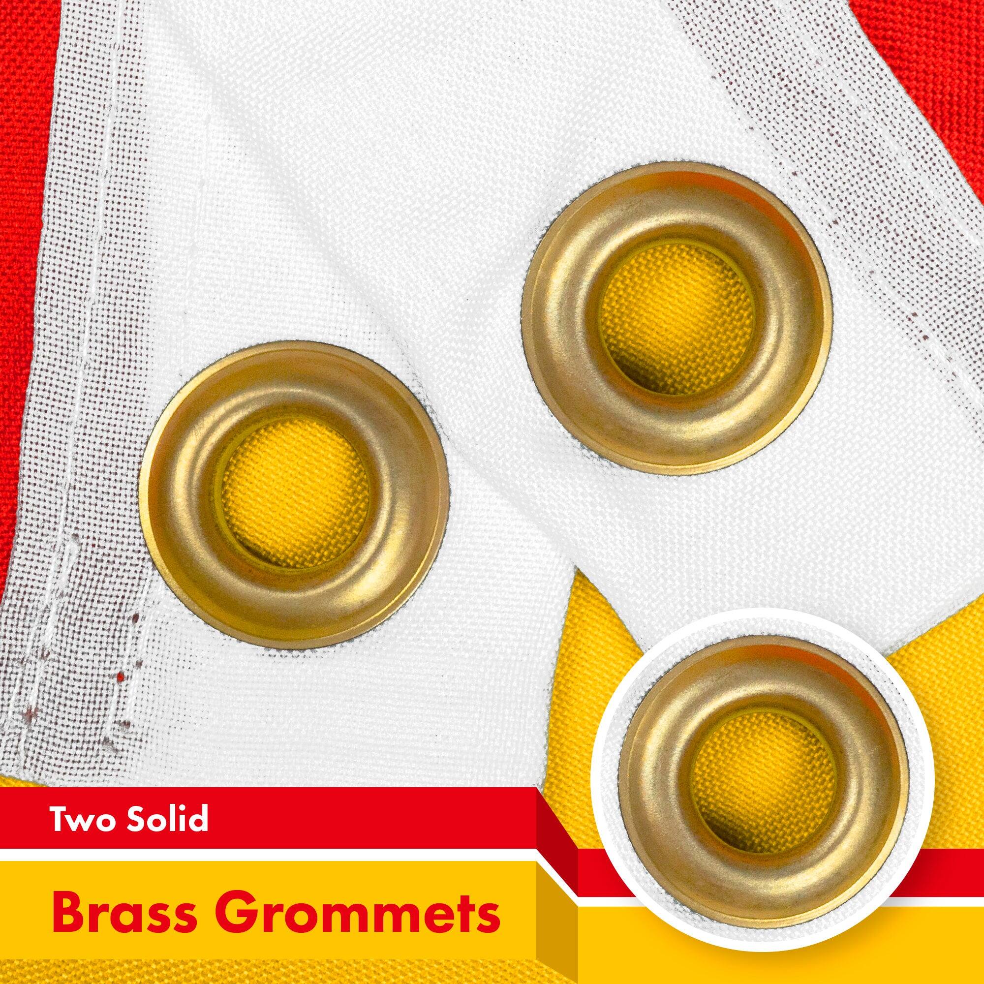Two Solid Brass Grommets