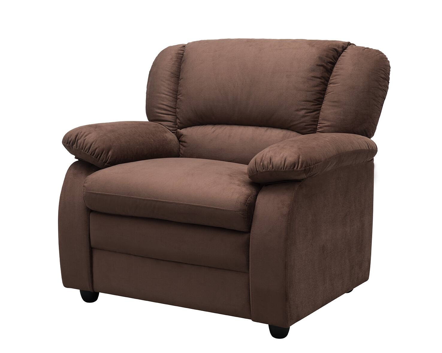 Angle. Kings Brand Furniture - Kings Brand Furniture Benton Fabric Chair - Dark Brown.