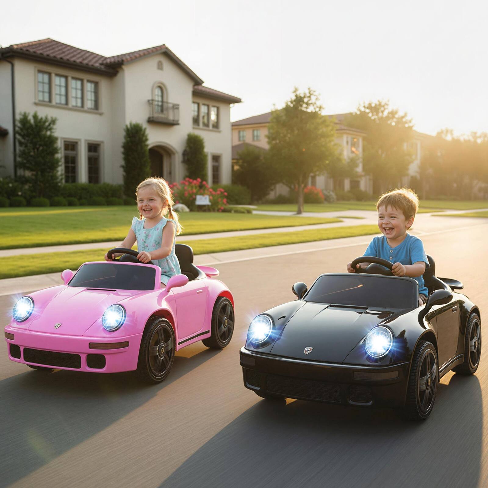 Alt View 3. Gymax - Gymax 12V Licensed RUF CTR Kids' Electric Vehicle w/Remote Control LED Lights Music Pink - Pink.