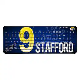 Keyscaper - Matthew Stafford Los Angeles Rams Wireless Keyboard - Black