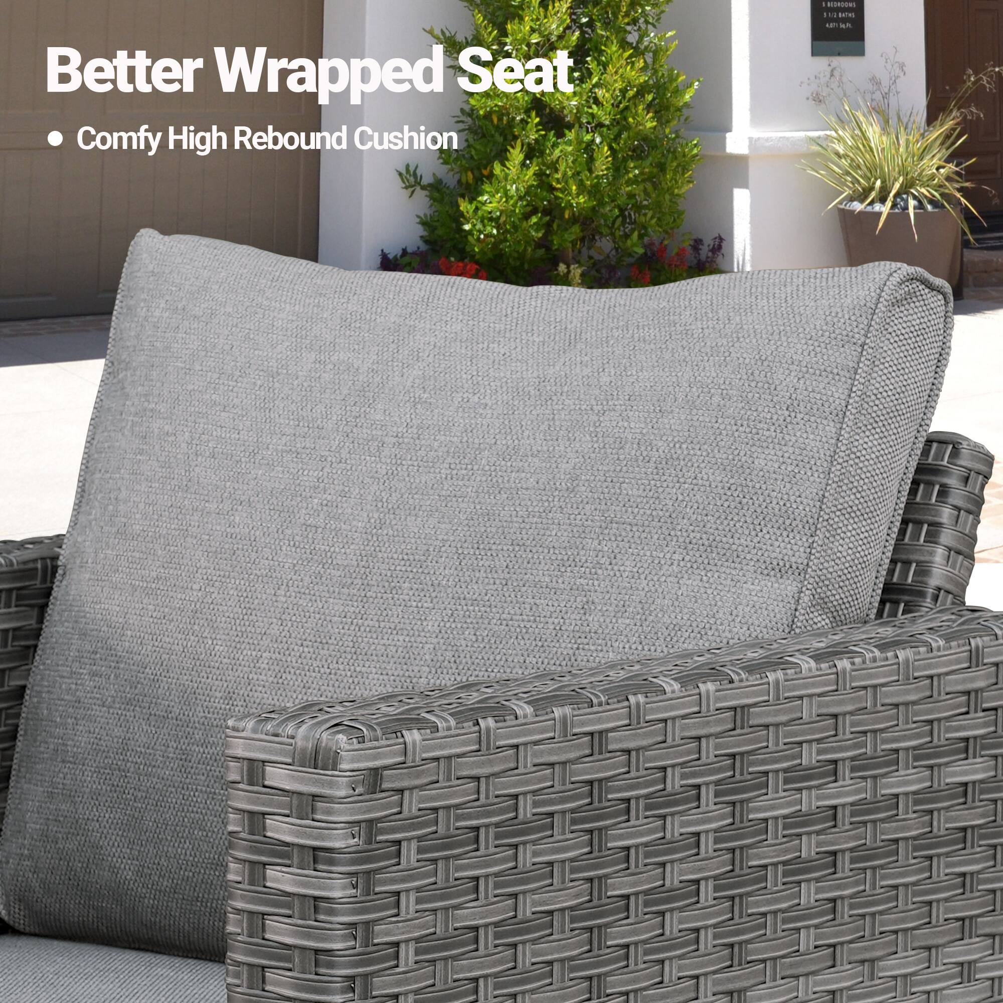 Better Wrapped Seat  
• Comfy High Rebound Cushion