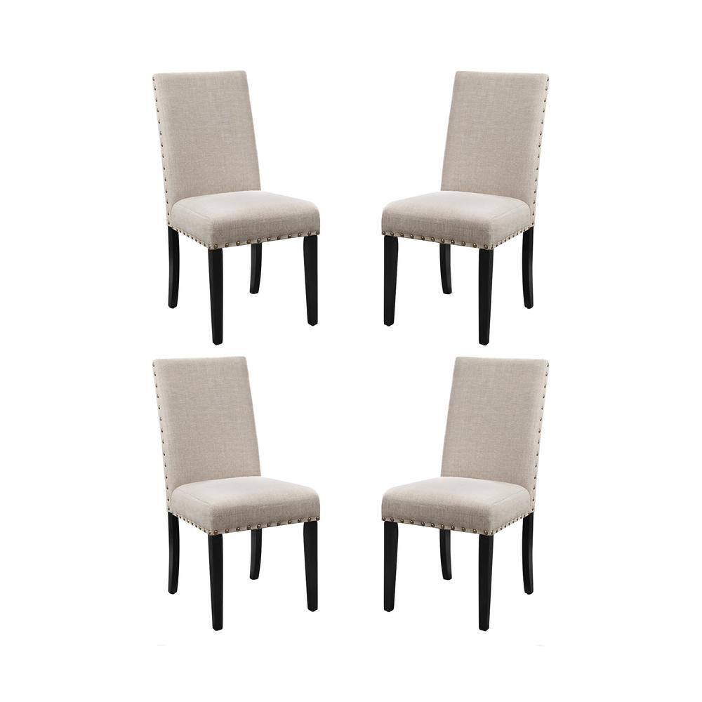 New Classic Furniture - Crispin Natural Solid Wood Dining Chair (Set of 4) - Beige
