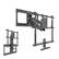 Alt View 7. Mount-It! - Fireplace TV Wall Mount for 42"– 65" TVs, Pull Down & Tilt, Heavy Duty, Black - Black.