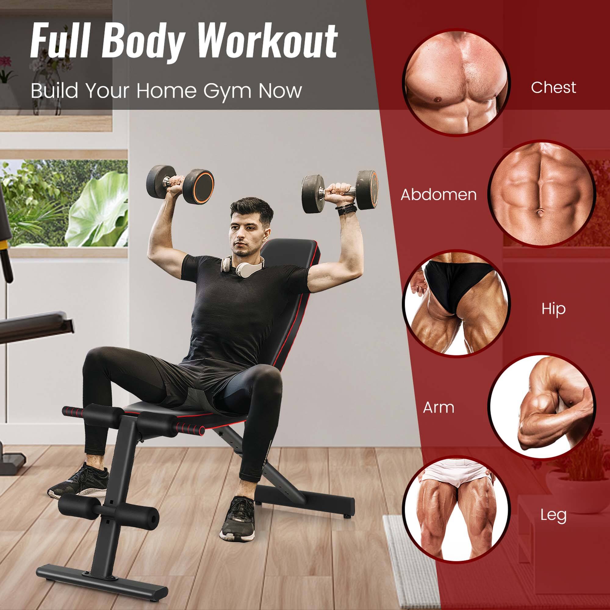 Full Body Workout: Build Your Home Gym Now! Chest, Abdomen, Hip, Arm, Leg