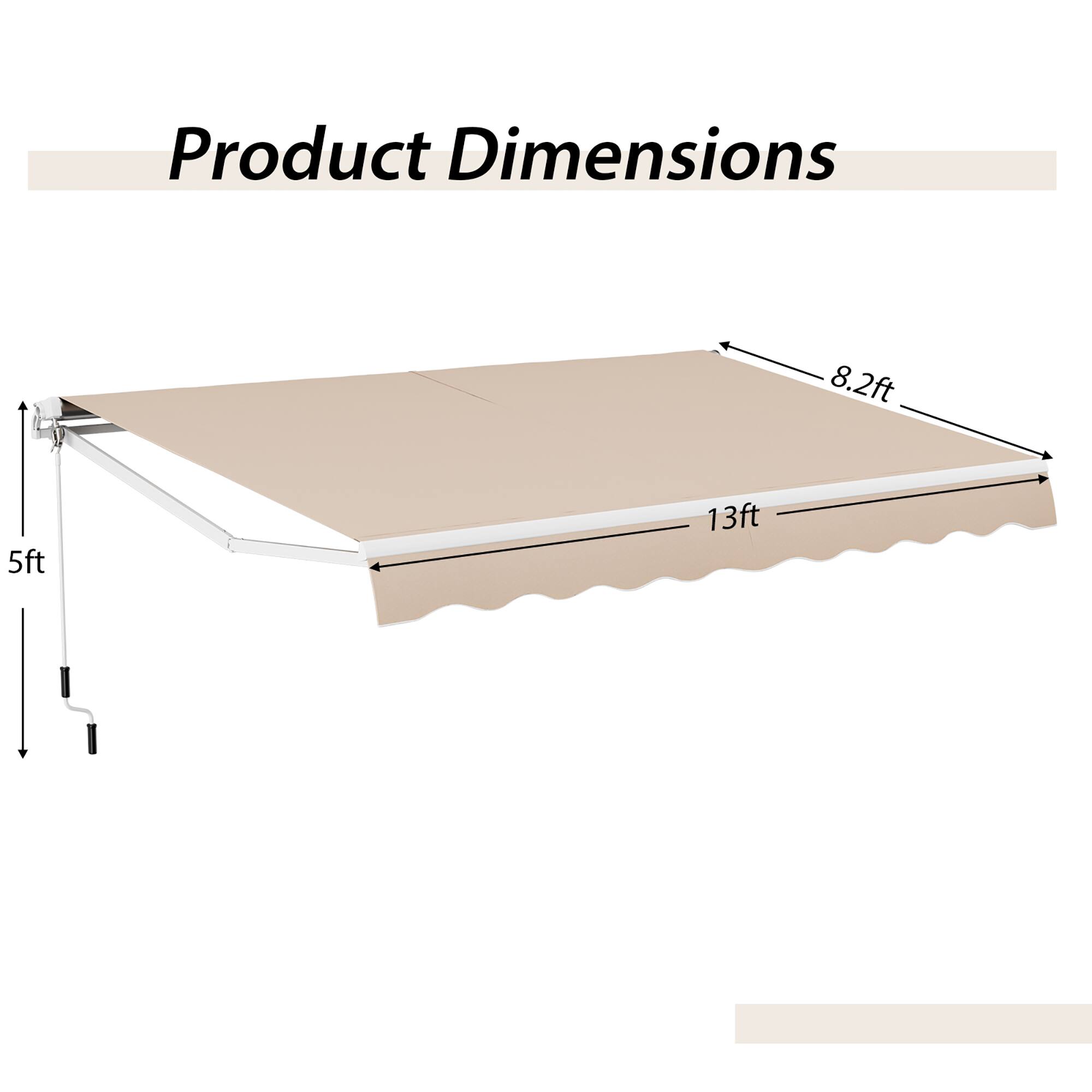 Product Dimensions: 8.2ft x 5ft x 13ft