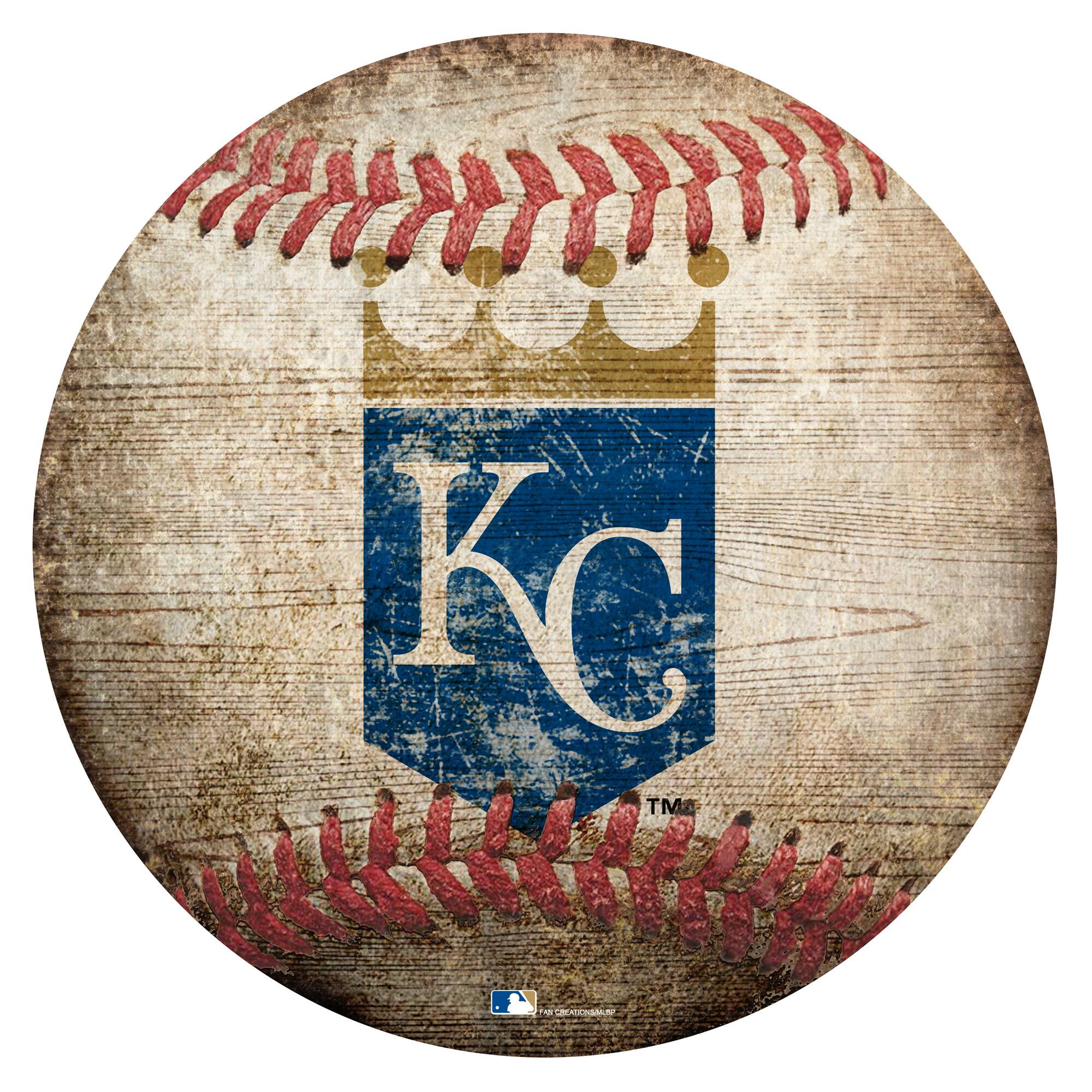 Kansas City Royals 12'' x 12'' Baseball Sign