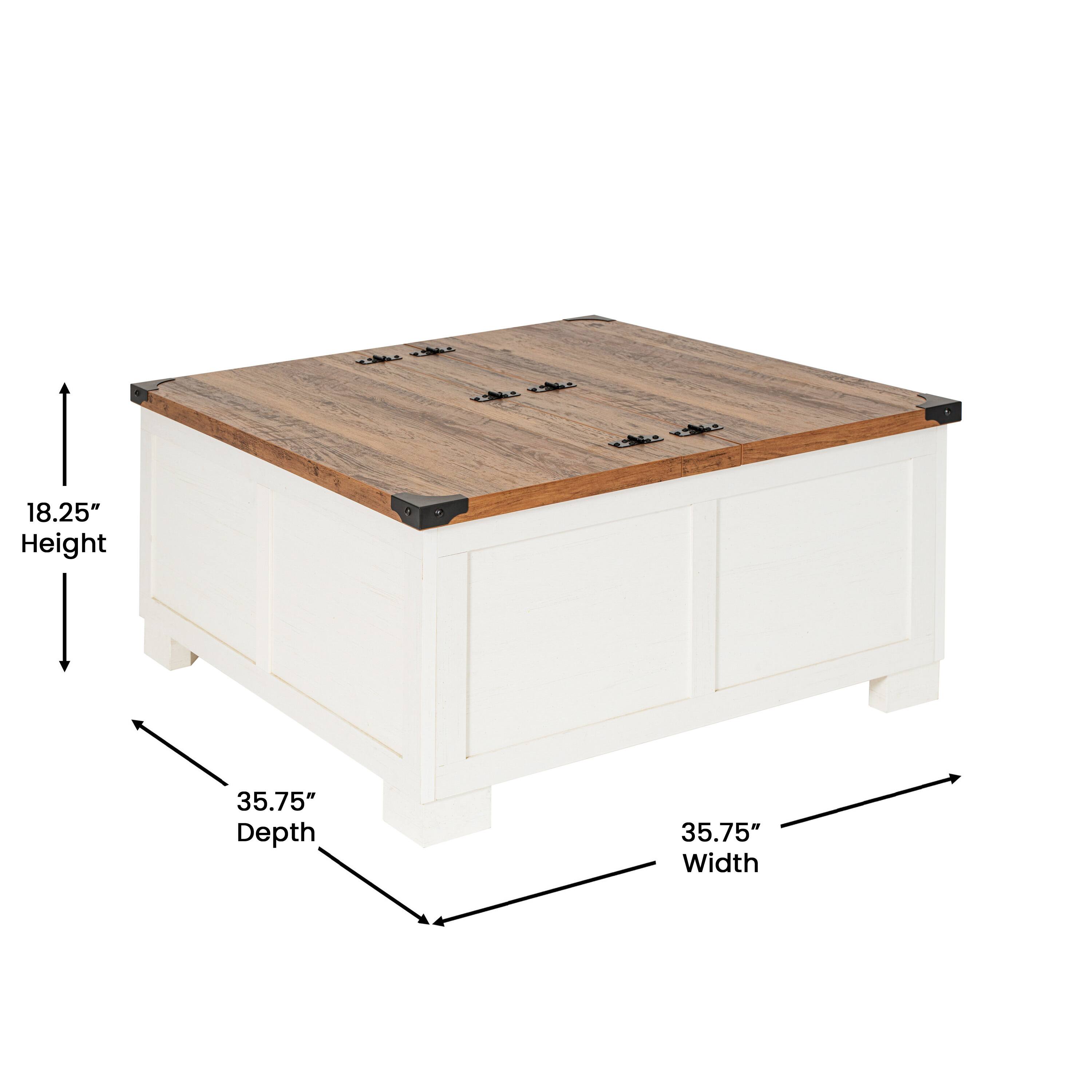18.25" Height  
35.75" Depth  
35.75" Width