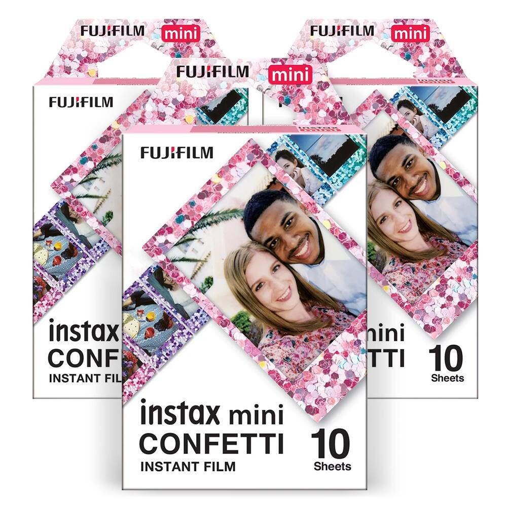 FUJIFILM mini FUJIFILM mini FUJIFILM mini FUJIFILM instax mini CONFETTI 10 INSTANT FILM Sheets 10 Sheets