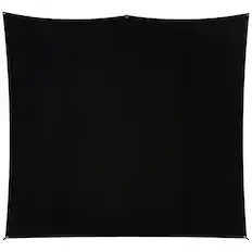 Front. Westcott - Westcott X-Drop Pro Wrinkle-Resistant Backdrop Kit Rich Black (8x8) Feet.