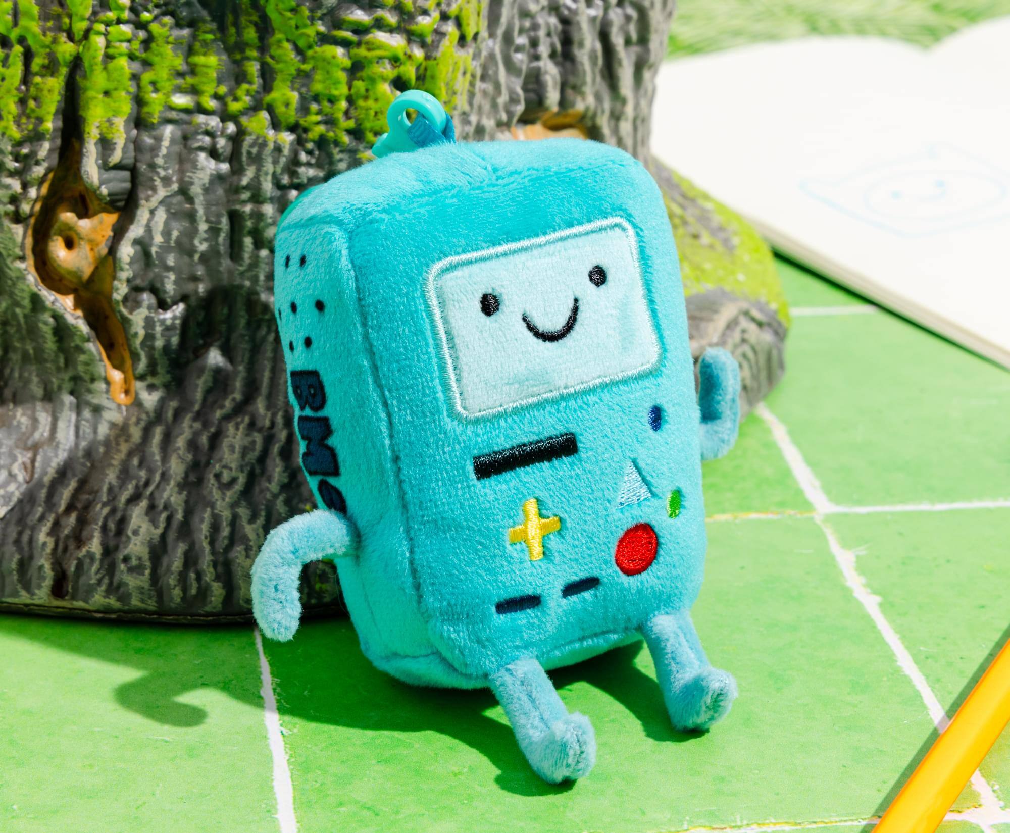 Alt View 5. SalesOne LLC - Adventure Time BMO Happy 4-Inch Plush Keychain - Blue.