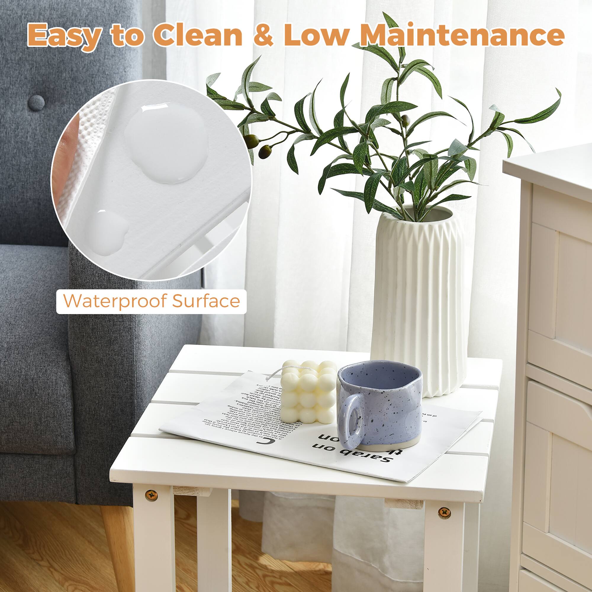 Easy to Clean & Low Maintenance

Waterproof Surface
