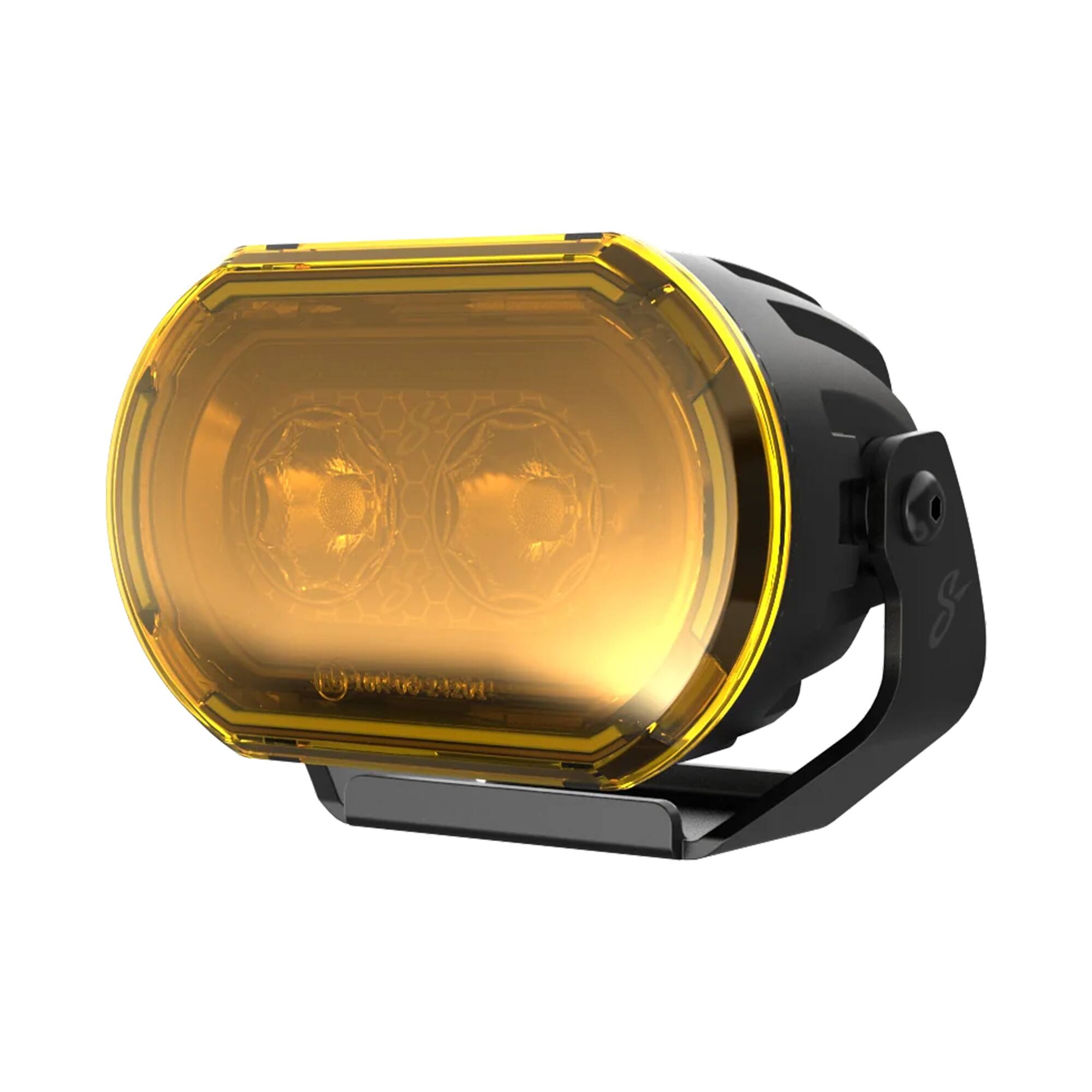 Angle. Stinger - HEXCORE 2x4” Universal Off-Road LED Pod Lights (Pair), Amber/White Spot Beam for Cars, Trucks, Jeeps, UTVs, 4x4 Vehicles - Black.