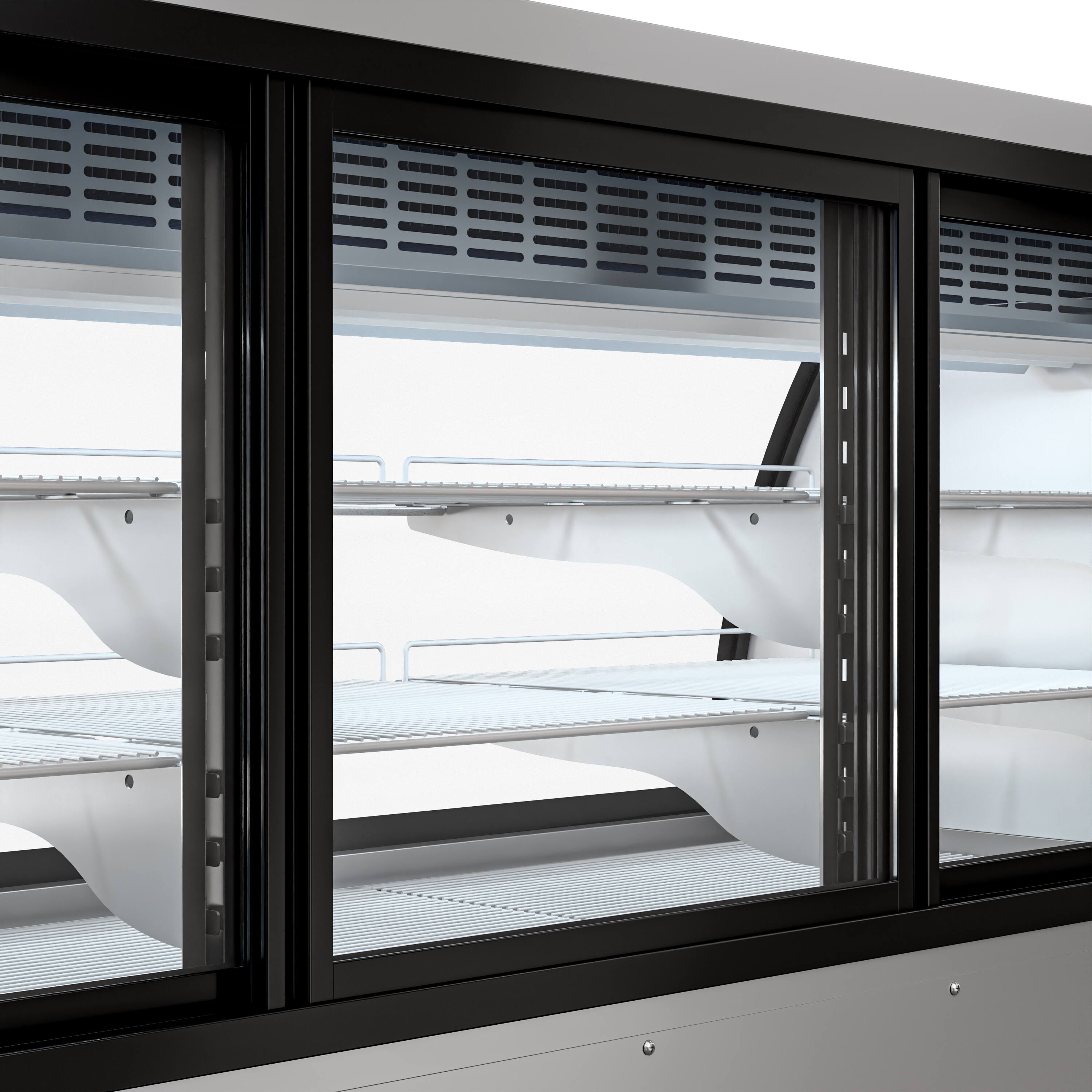 Alt View 6. Koolmore - 82 in. Deli Display Refrigerator - 32 Cu Ft. RD32C-SS - Stainless-Steel.