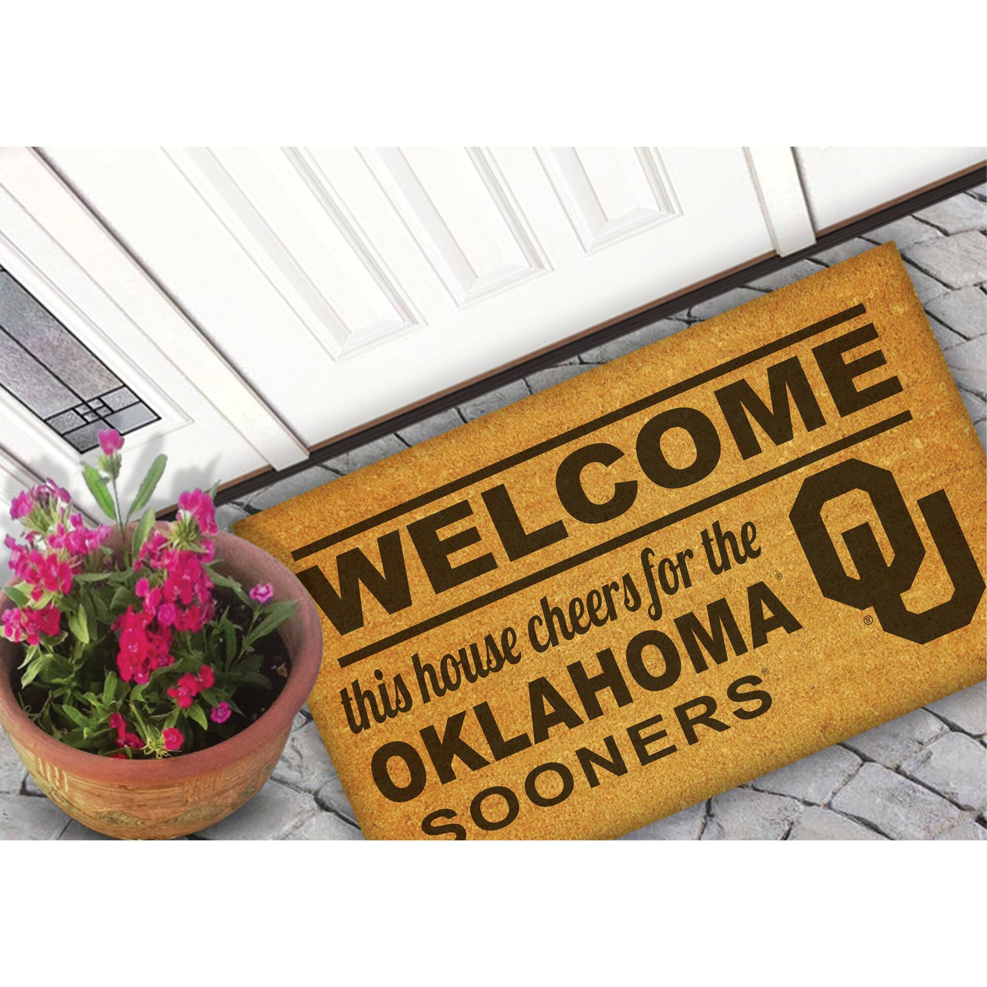 WELCOME  
this house cheers for the  
OKLAHOMA SOONERS
