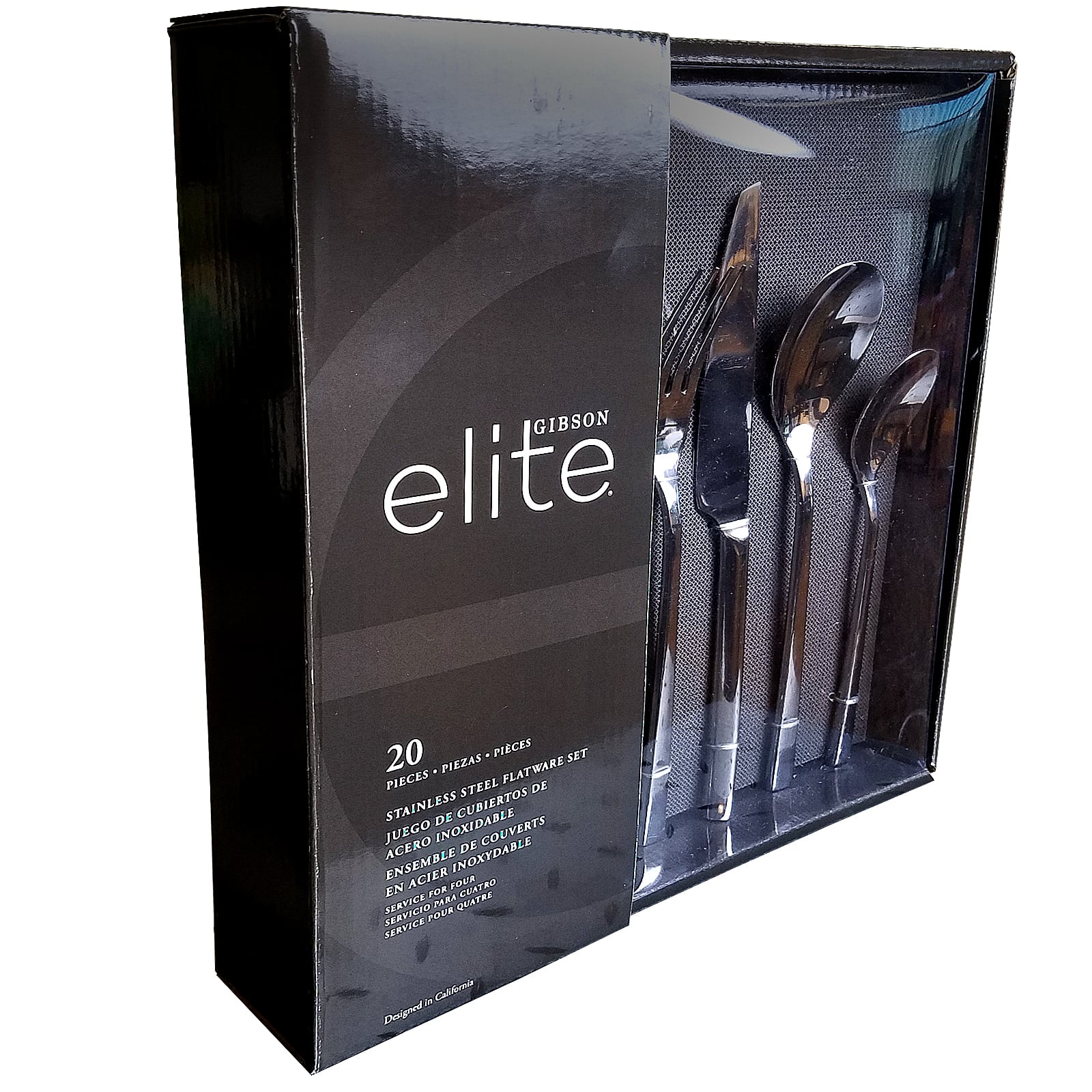 Gibson - Elite Sparland 20 Piece Stainless Steel Flatware Set - Silver price history on PriceWatchPro