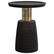 Front. Simpli Home - Breanna Side Table - Black, Gold.