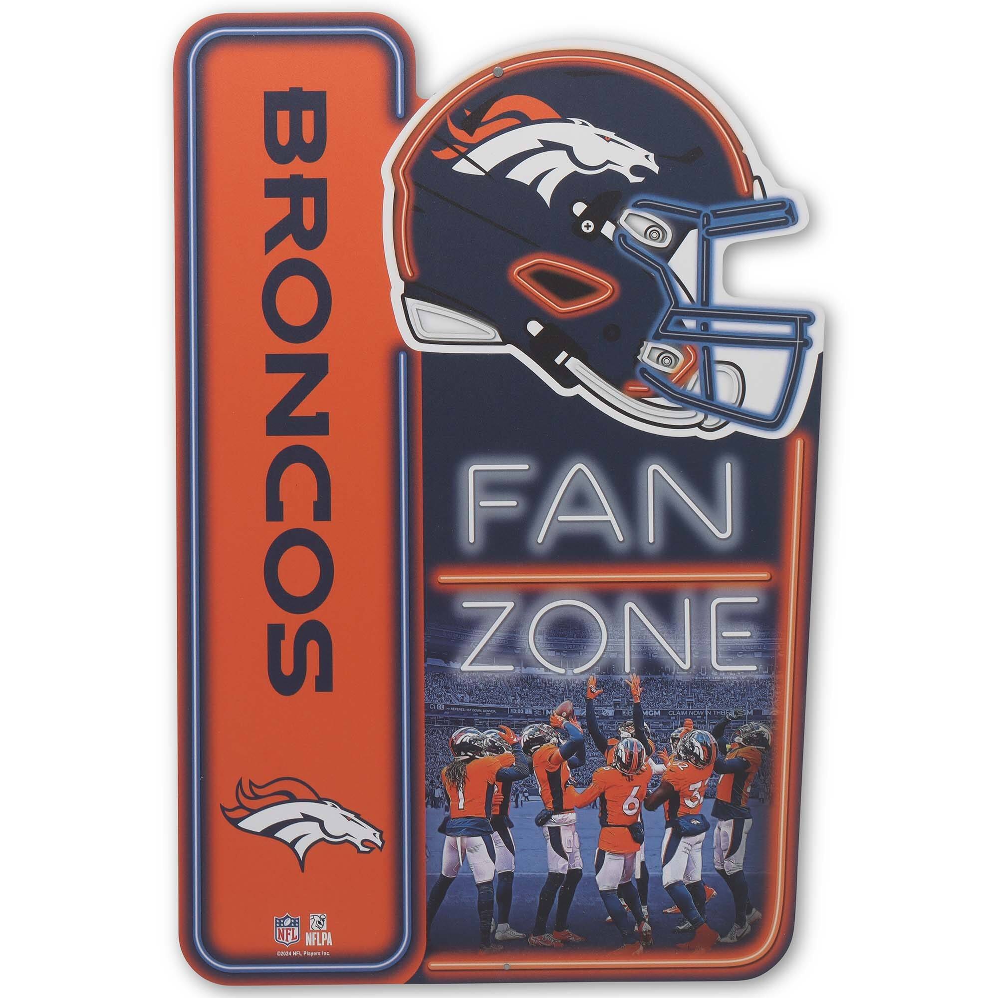 13" x 19.5" Fan Zone Metal Sign