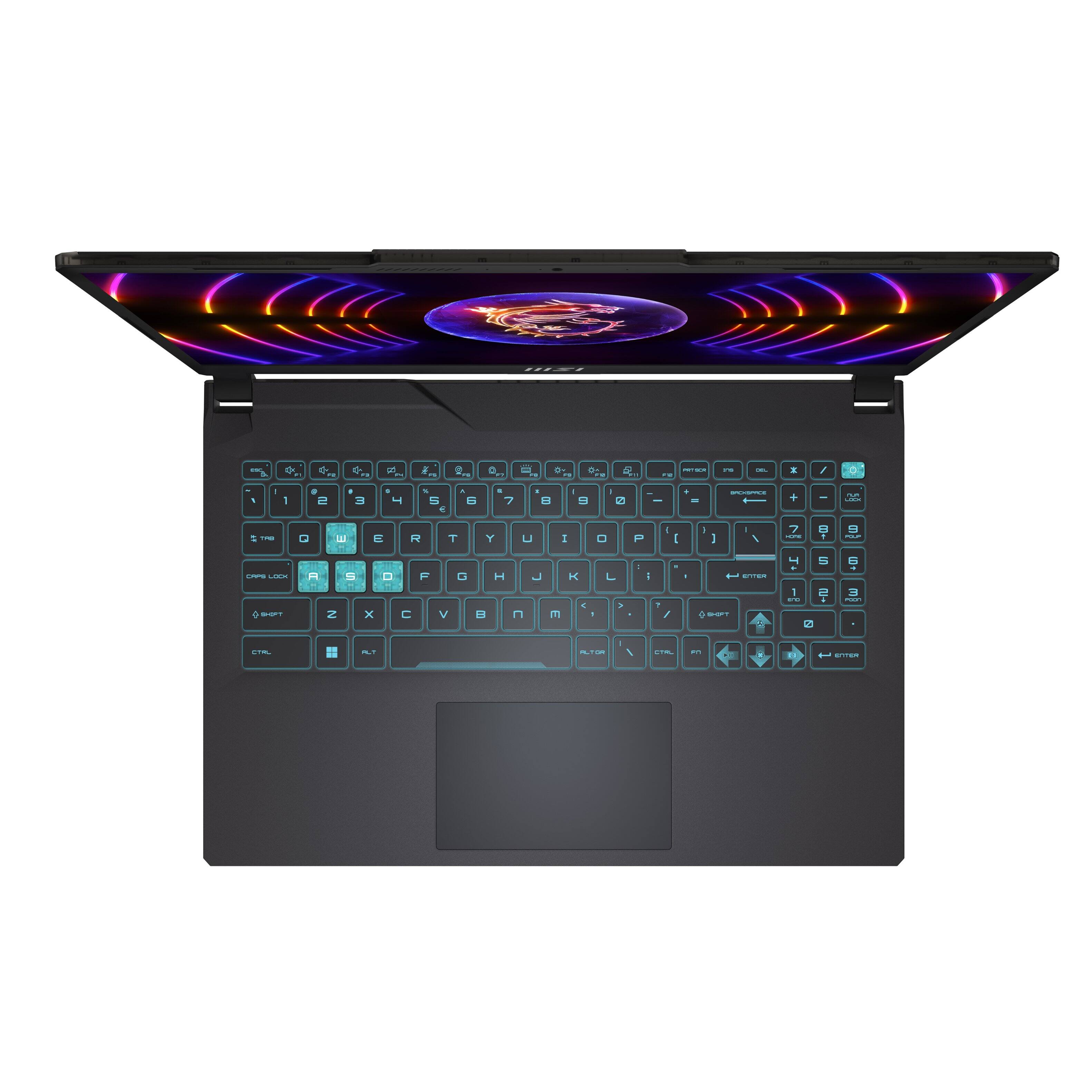 Alt View 1. MSI - Cyborg 15 15.6" 144Hz Gaming Laptop FHD - Intel i7-13620H with 16GB RAM - RTX 4050 with 6GB GDDR6 -  512GB NVMe SSD - Black.