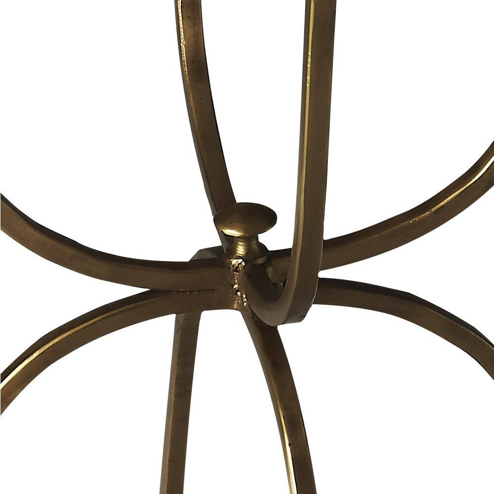 Left. Butler Specialty - Hager Marble & Metal Side Table - Multi-Color.