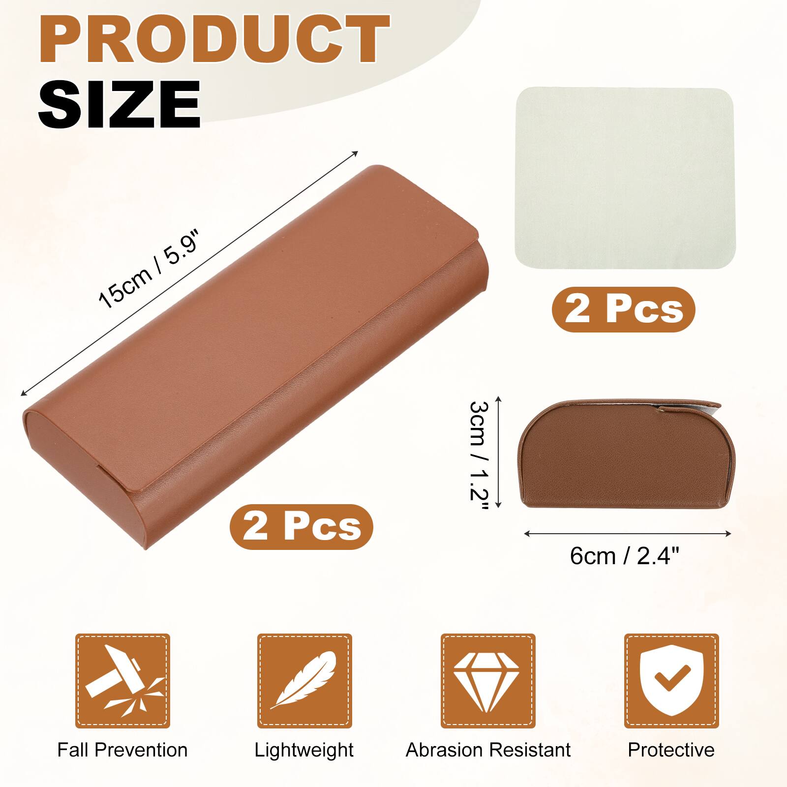 PRODUCT SIZE

15cm / 5.9"  
2 Pcs

3cm / 1.2"  
6cm / 2.4"

Fall Prevention  
Lightweight  
Abrasion Resistant  
Protective