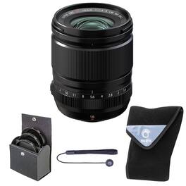 Bundle - Fujifilm - XF 18mm f/1.4 R LM WR Prime Lens, w/62mm Filter Kit Lens Wrap