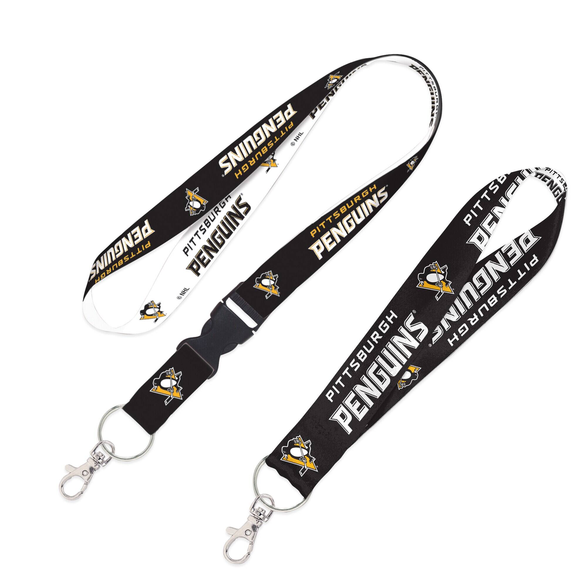 WinCraft - Pittsburgh Penguins 2-Pack Lanyard with Detachable Buckle & Key Strap Set - Multicolor