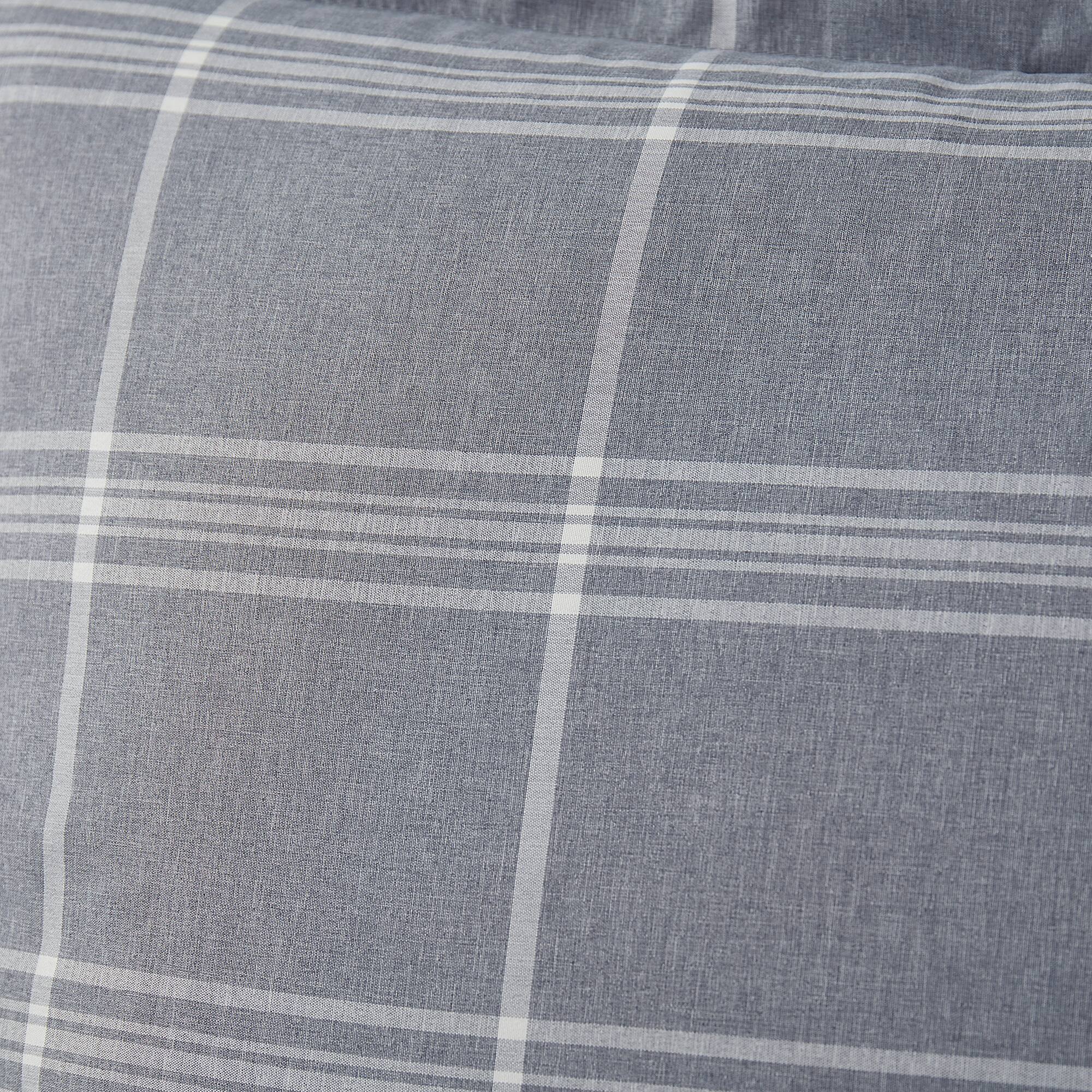 Alt View 1. Sweet Home Collection - 7 Piece Chambray  Bed in a Bag Comforter & Sheet Set - Queen - Gray.