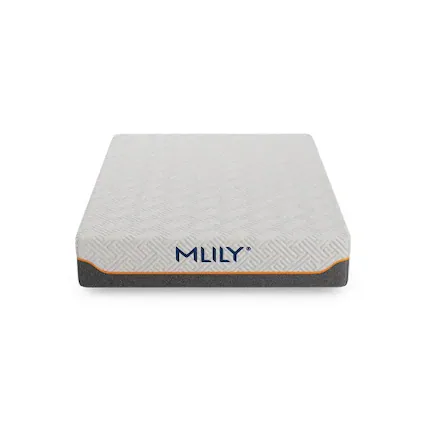 Front. GOODSILO - 11.5 Inch Hybrid Luxury Mattress with Cooling Memory Foam and Supportive Springs, Queen Size Medium Feel - White.