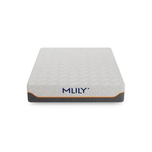 Front. GOODSILO - 11.5 Inch Hybrid Luxury Mattress with Cooling Memory Foam and Supportive Springs, Queen Size Medium Feel - White.