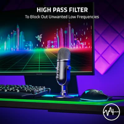 Razer Seiren V2 Pro Professional grade USB Microphone Black RZ19 Razer Seiren V2 Pro Professional grade USB Microphone Black RZ19