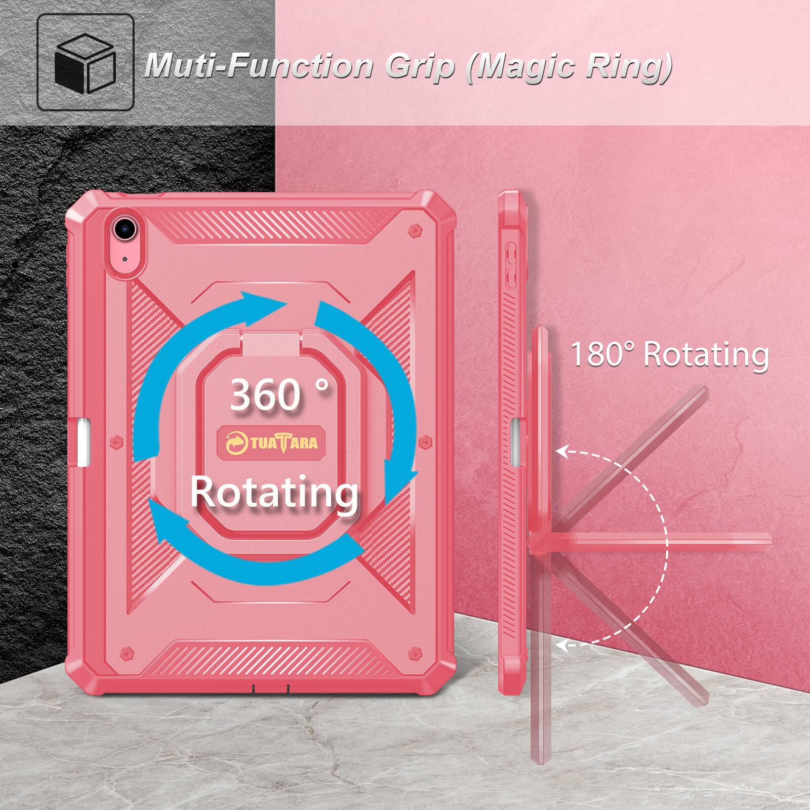 Multi-Function Grip (Magic Ring)  
360° Rotating  
180° Rotating