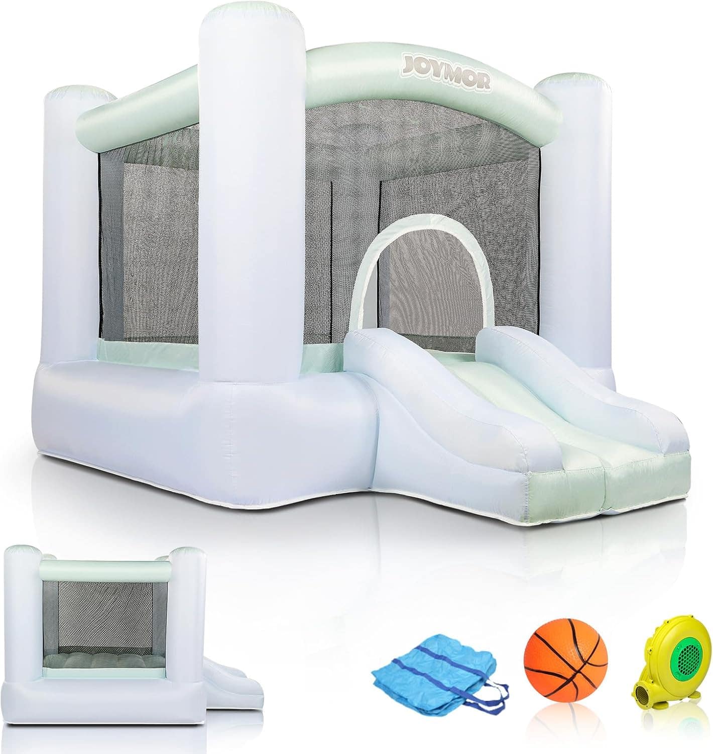 Winado - 3-in-1 Bounce House for Ages 3-6 with Basketball Hoop & Slide, 30s Quick Inflatable Bouncer with Blower price history on PriceWatchPro