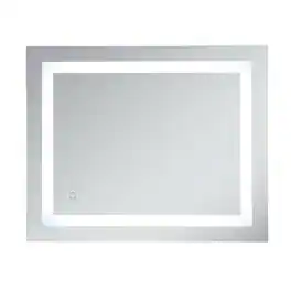 Elegant Decor - Helios 18in x 30in Hardwired LED mirror - Silver
