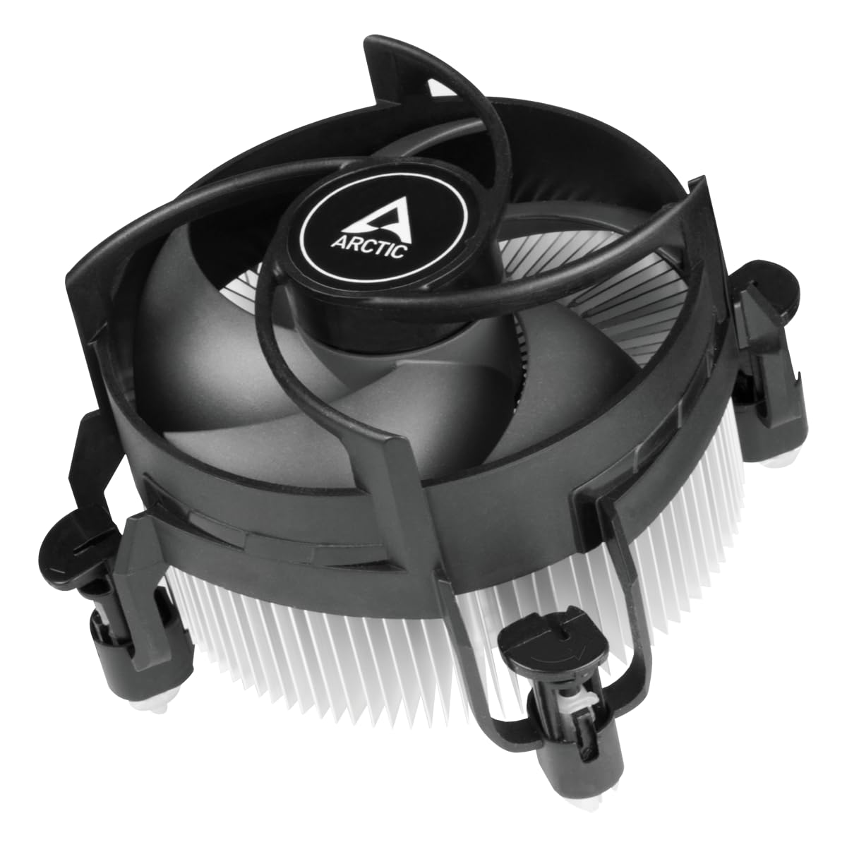 Front. Arctic - ARCTIC Alpine 17 CO - Intel CPU Cooler, 92 mm PWM Fan, Radial Heatsink - Black.