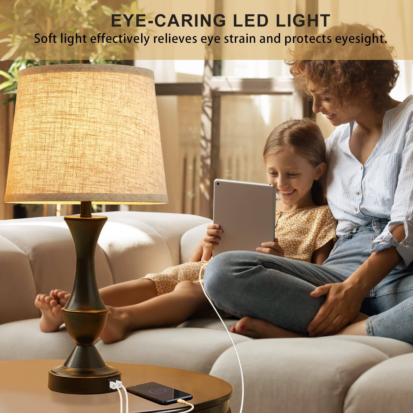 EYE-CARING LED LIGHT  
Soft light effectively relieves eye strain and protects eyesight.