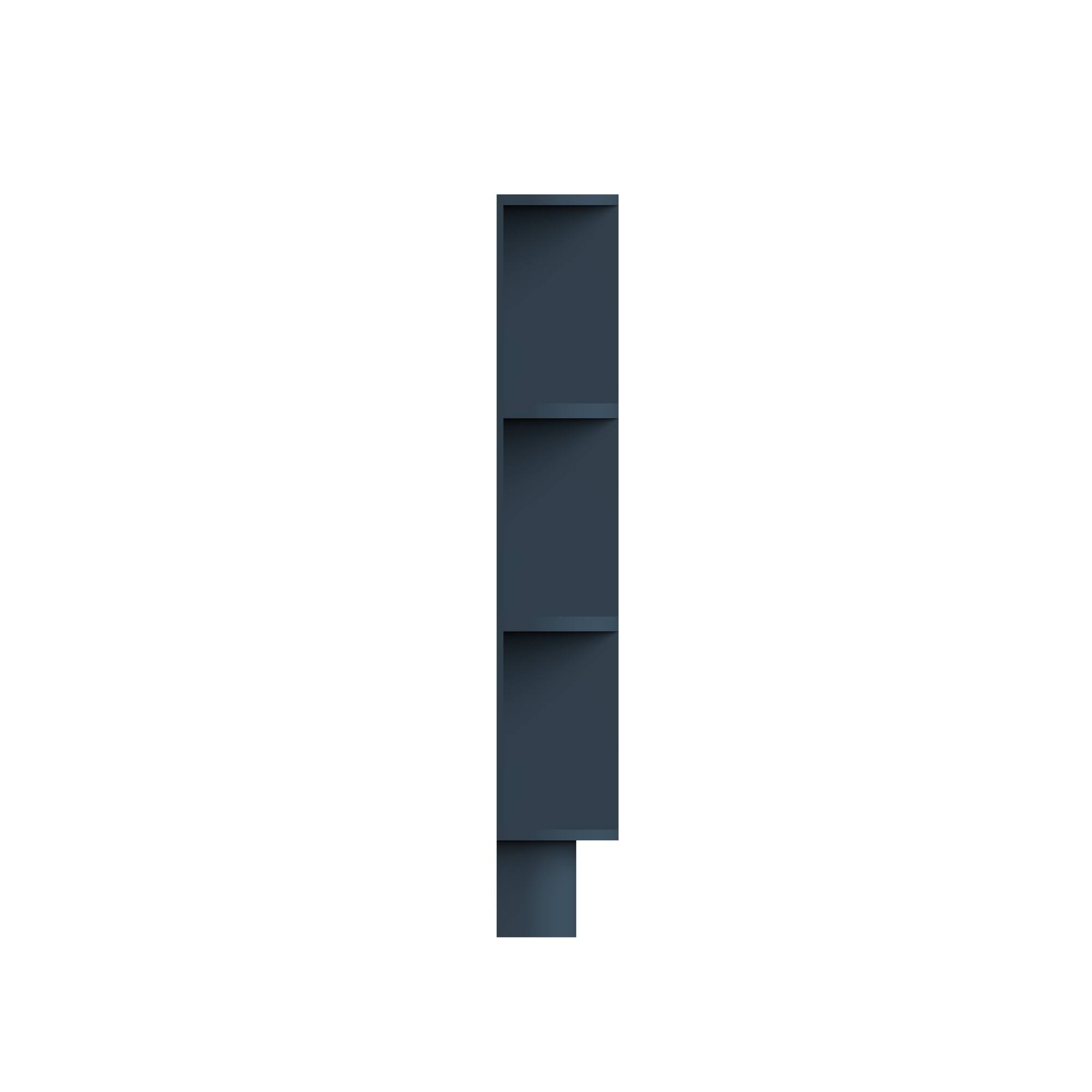 Alt View 1. Boyel Living - 9-in W x 34.5-in H x 24-in D Shaker RTA Kitchen Base End Shelf Cabinet - Charcoal Blue.