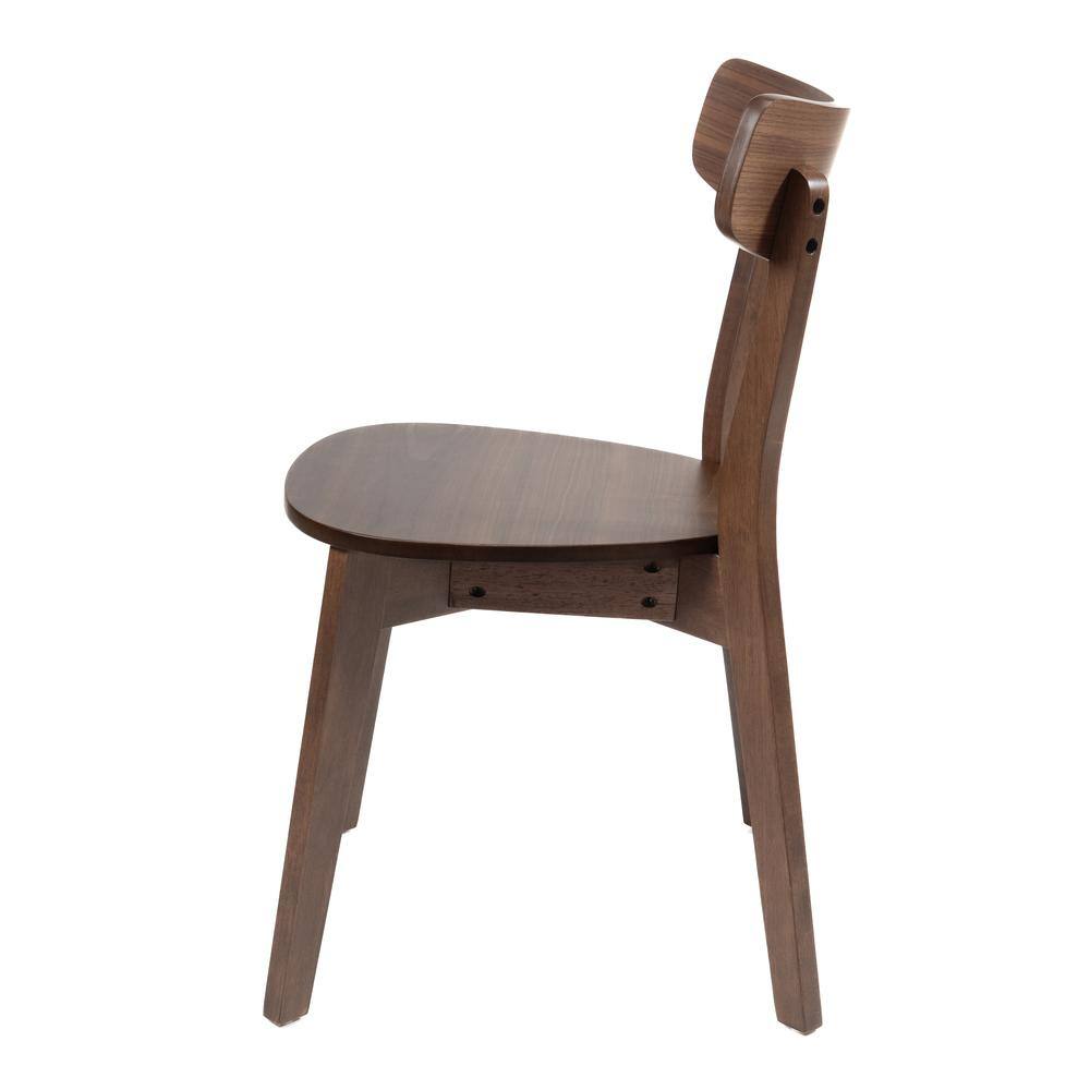 Alt View 2. New Classic Furniture - Gabby Chair-Walnut - Brown.