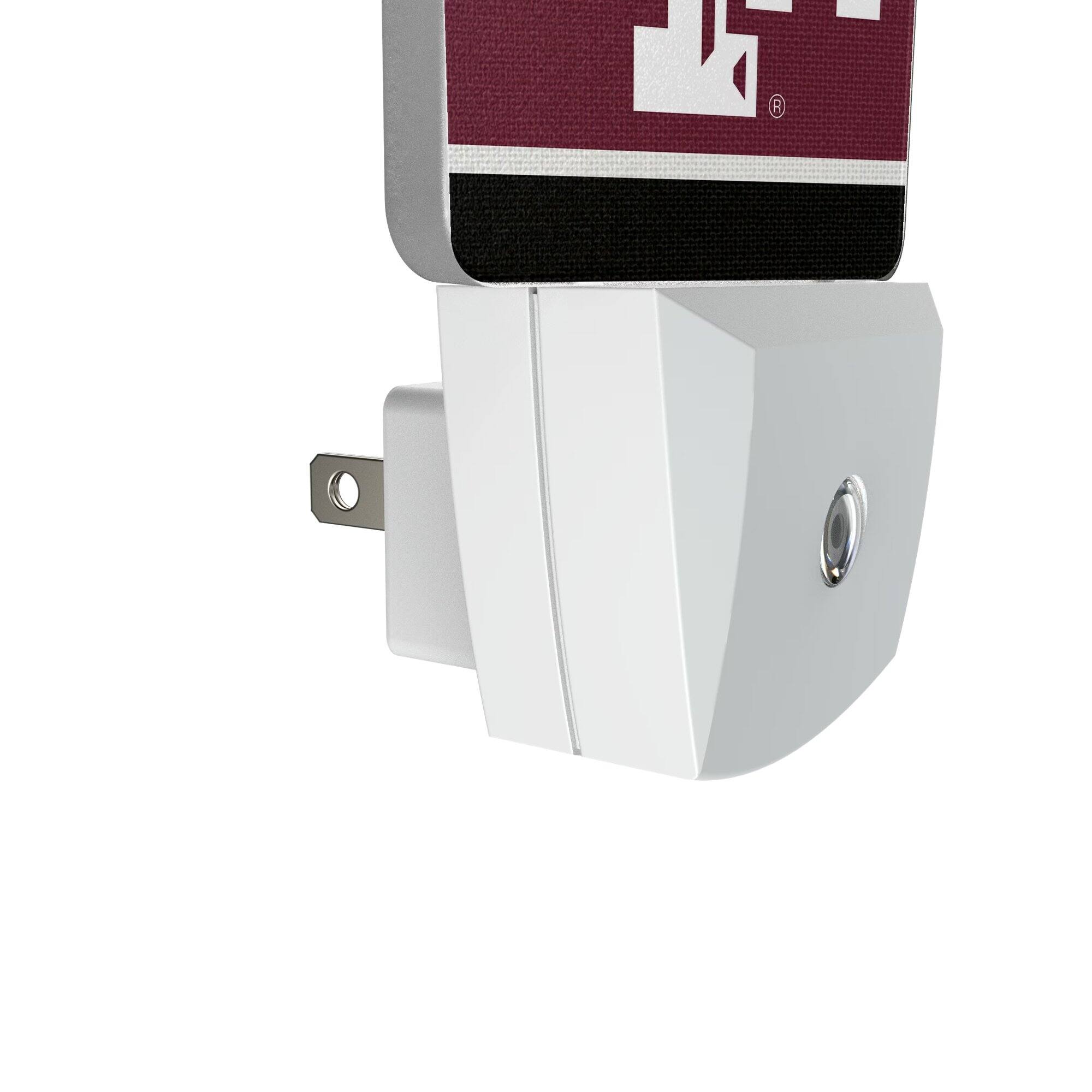 Alt View 2. Keyscaper - Texas A&M Aggies Stripe Design Nightlight 2-Pack - Multicolor.