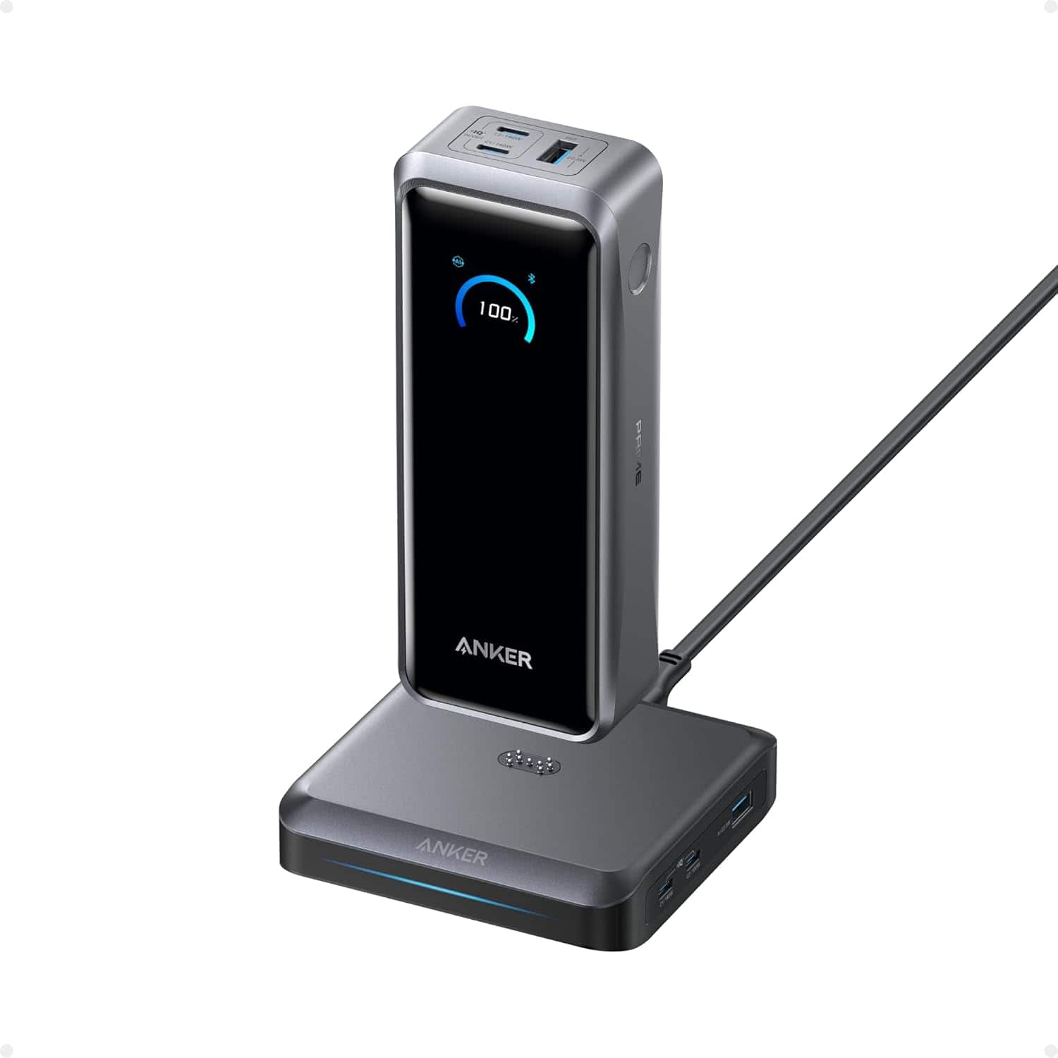 Anker Prime Power Bank and Charging Base, 26,250mAh 300W Max