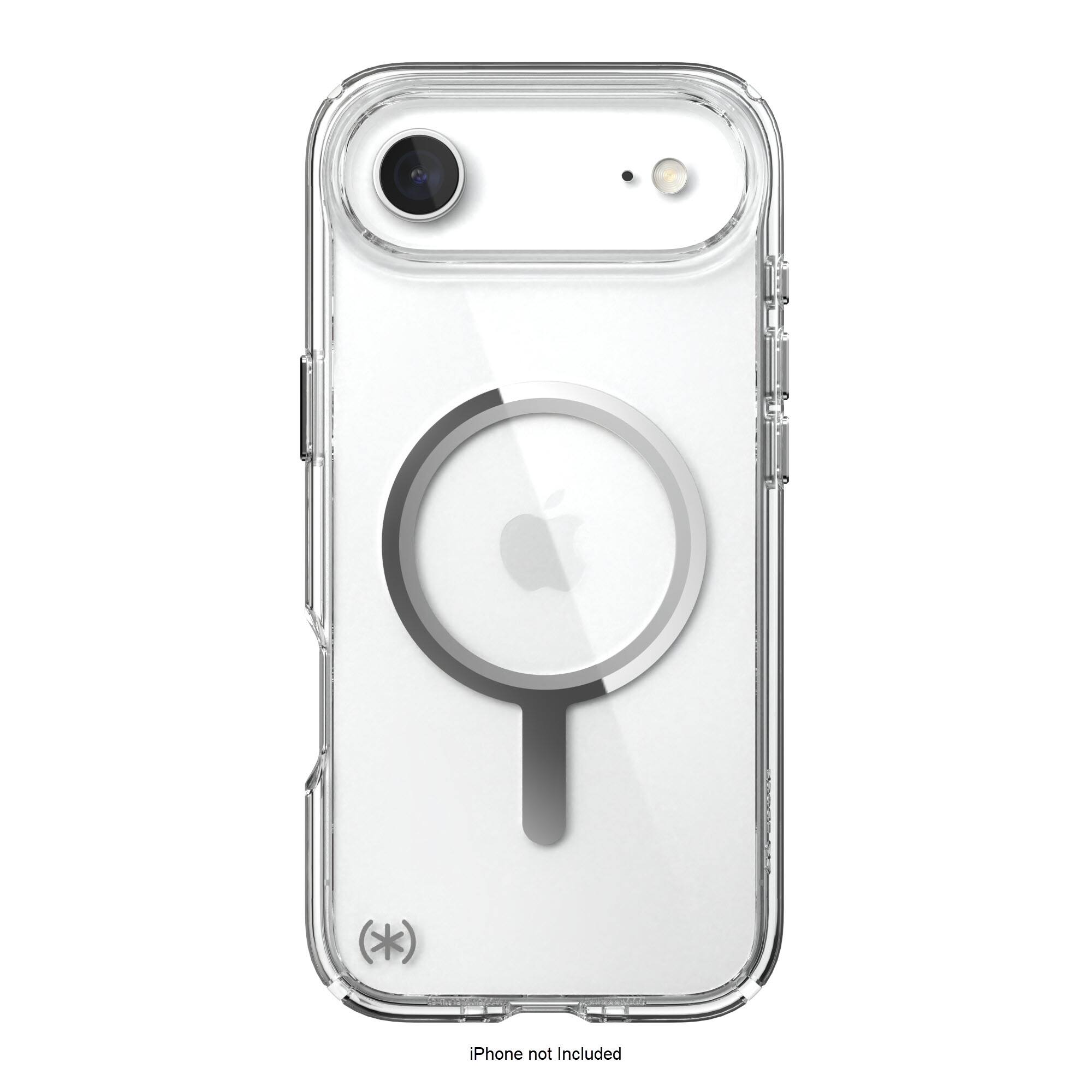 Speck - Presidio Perfect Clear with MagSafe Case for Apple iPhone Air - Clear/Silver