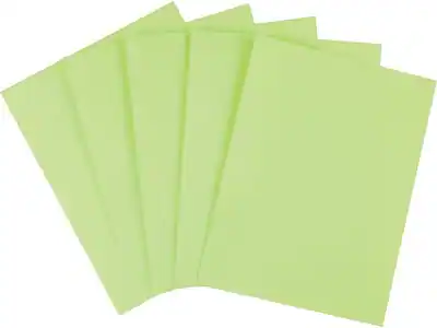 Front. Staples - Brights Multipurpose Colored Paper, 20 lbs., 8.5" x 11", Green, 500/Ream - Bright Green.