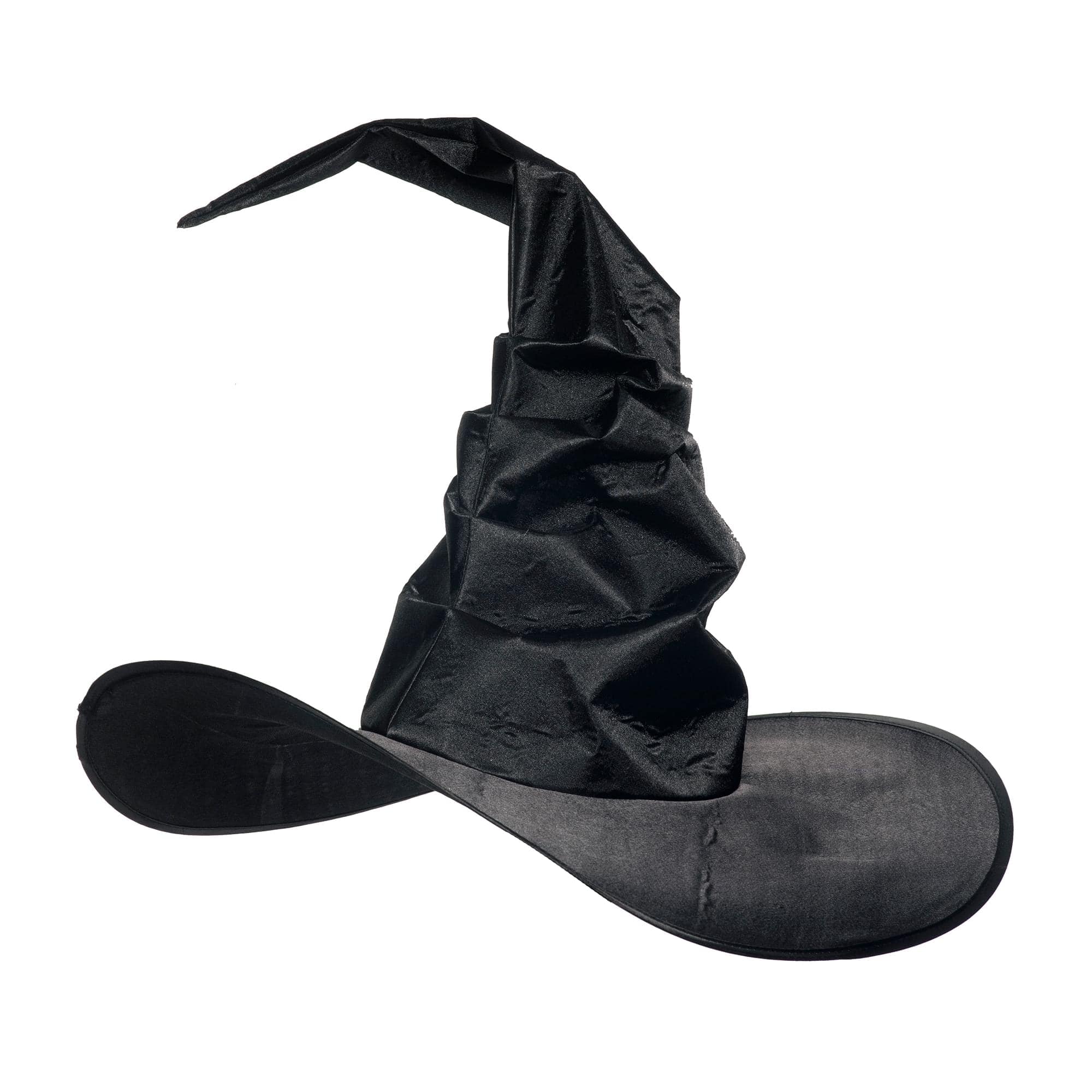 Underwraps - Curved Witch Hat Adult Costume Accessory - Black