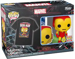 Funko - POP! & TEE: Marvel - Holiday Iron Man(GW) - XL - APPAREL - Multicolor