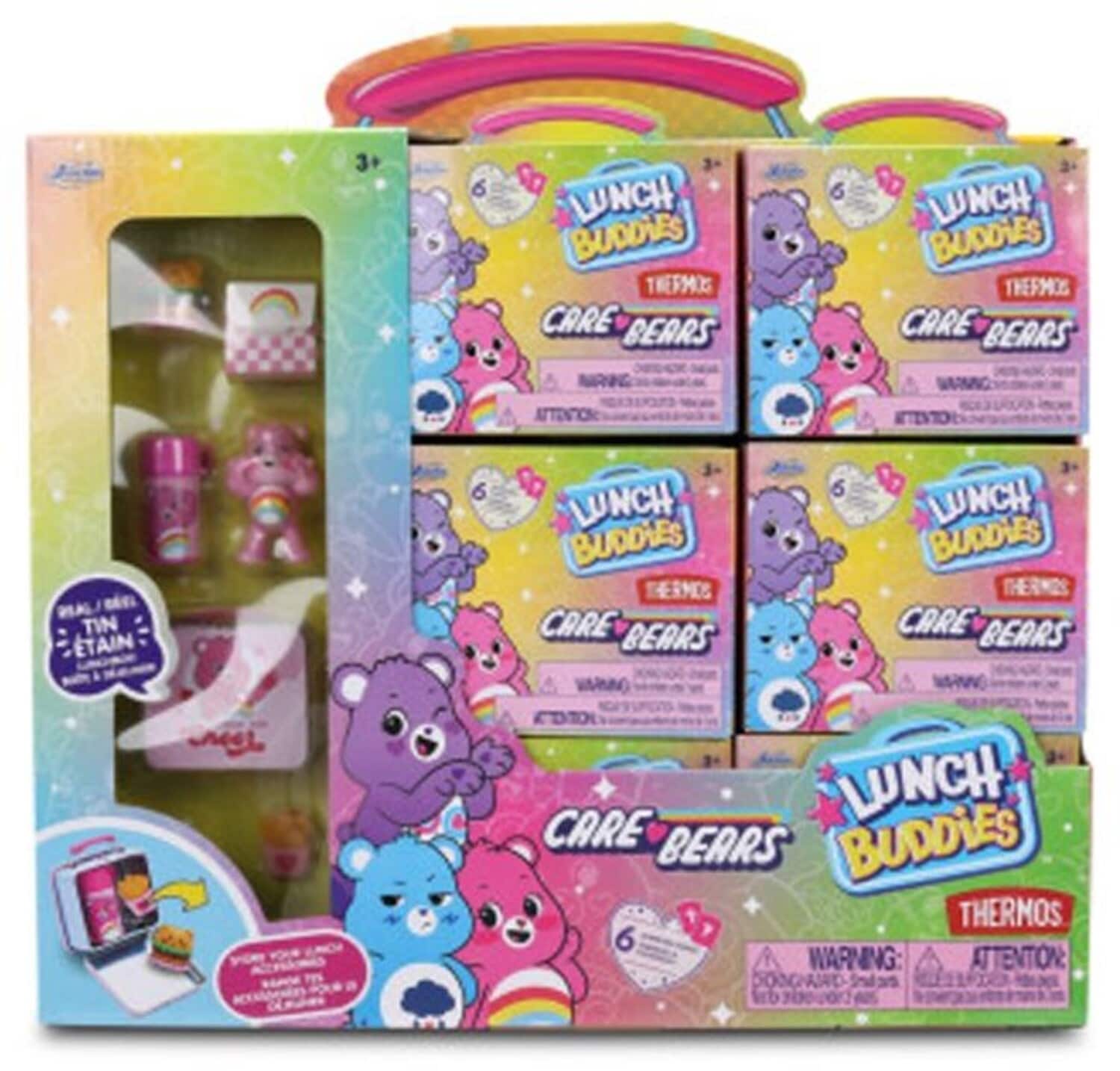 Jada Toys Care Bears Lunch Box Buddies Blind Box Display