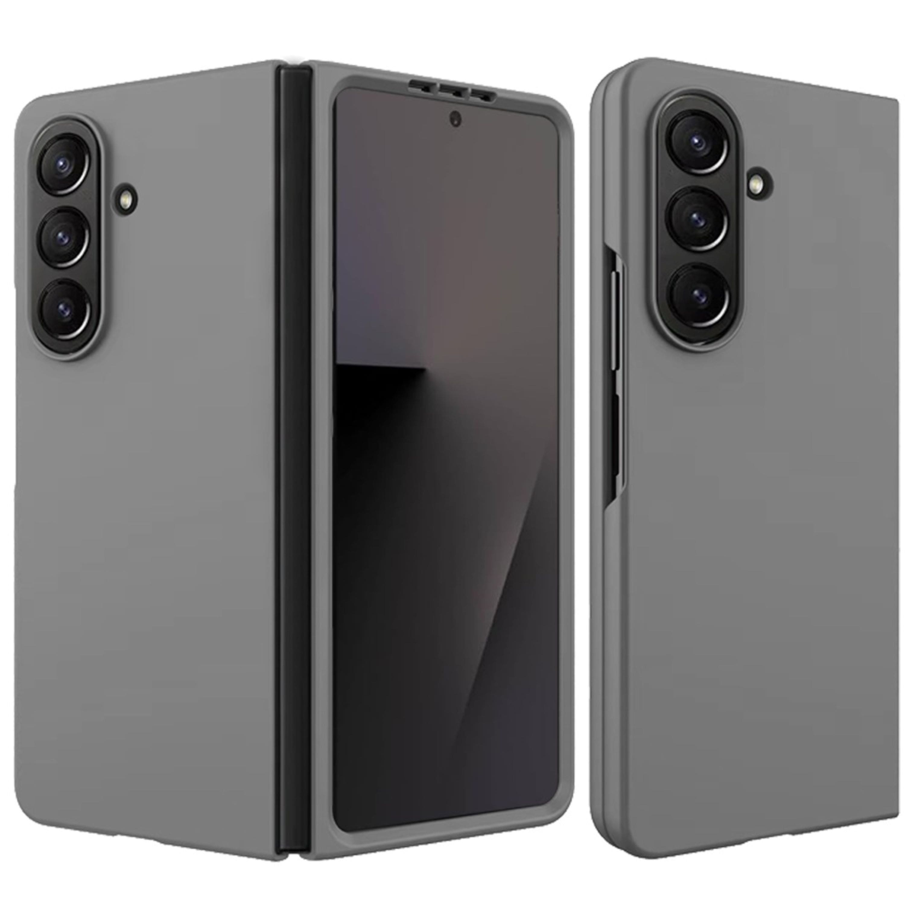 Kitcheniva - Premium Matte Flip Snap-On Case With Tempered Glass For Samsung Galaxy Z Fold 7 - Gray price history on PriceWatchPro
