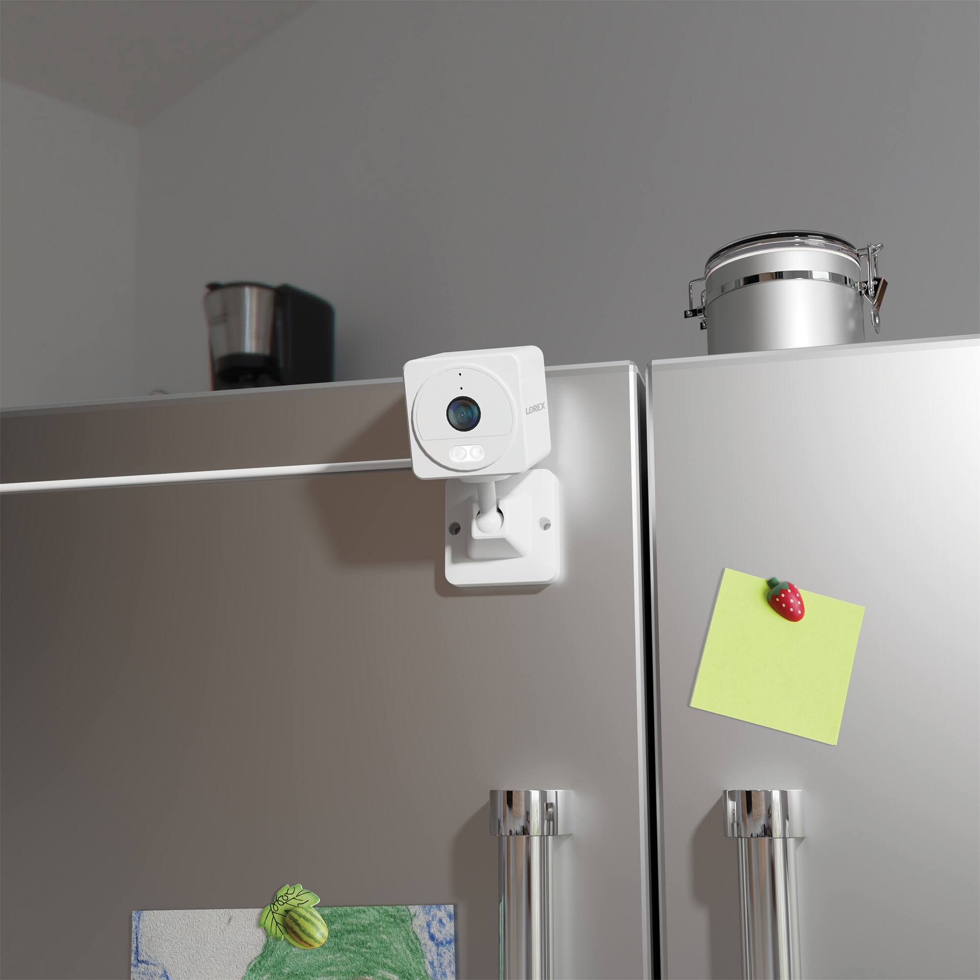 Alt View 2. Lorex - Connect 2K Indoor Wi-Fi Security  Camera - White.