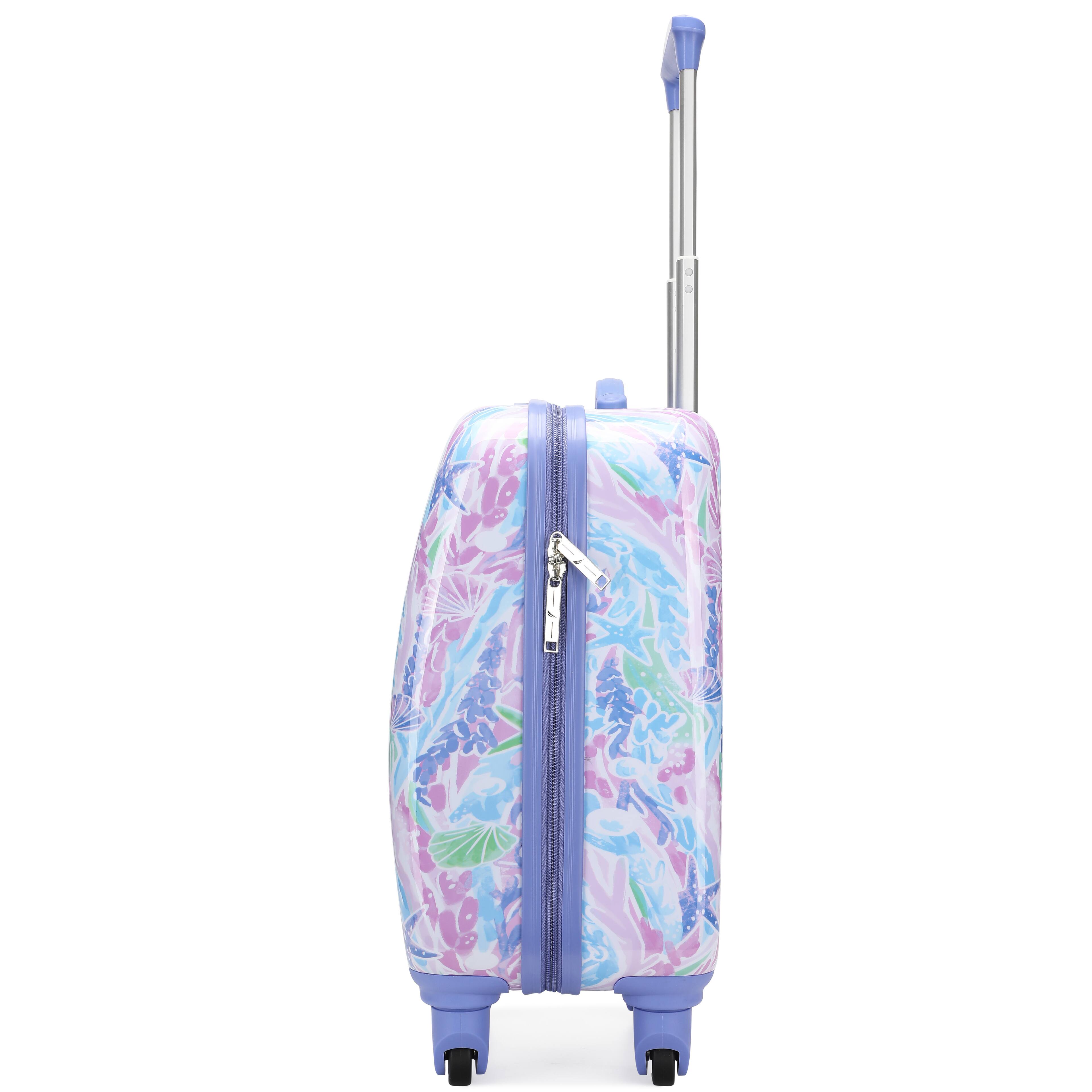 Alt View 4. Nautica - Nautica Kids 18" Airline Approved Carry-on Suitcase | Pastel Shell - Pastel Shell.
