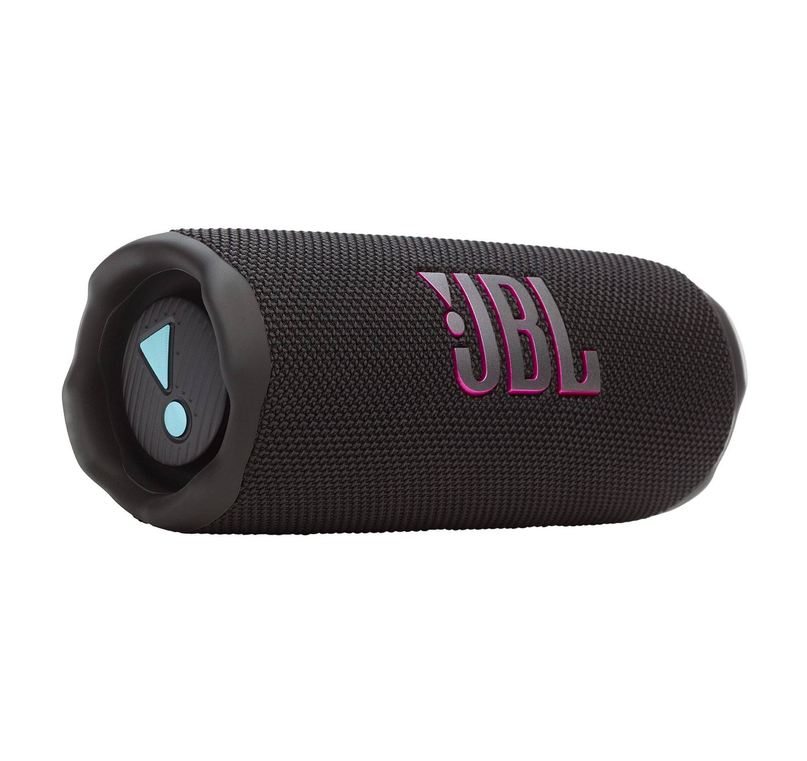 Left. JBL - JBL Flip 7 - Portable Waterproof and Drop-Proof Speaker, Bold JBL Pro Sound with AI Sound Boost (Black/Orange).