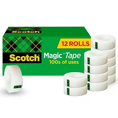 Scotch Magic Tape
12 Rolls
100s of uses